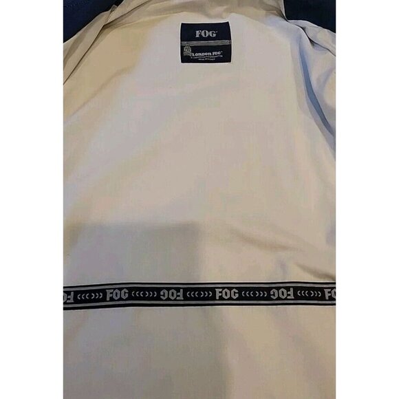 Vintage London Fog Mens Jacket Size Medium Zip Up Long Sleeve Khaki Brown Beige - Picture 9 of 13